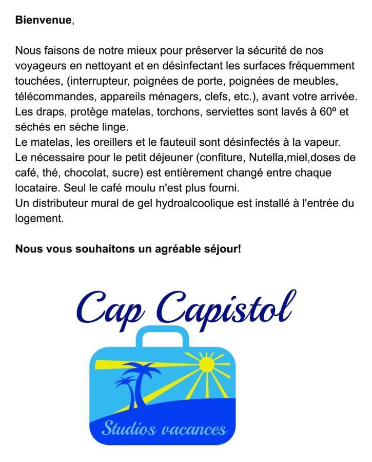 Cap Capistol Studio Le Cap D'Agde Vue Port 외부 사진