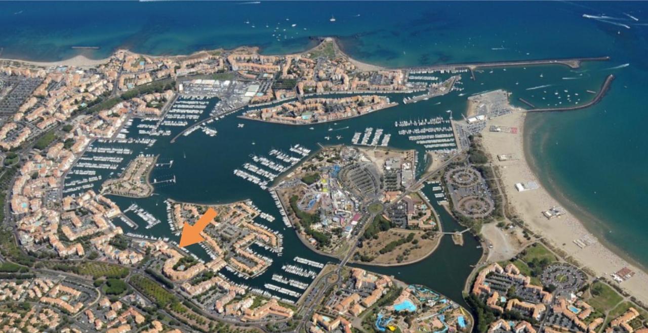 Cap Capistol Studio Le Cap D'Agde Vue Port 외부 사진